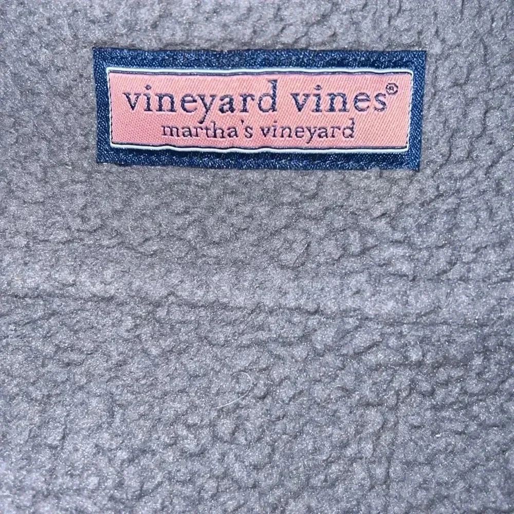 Vineyard Vines Gray Half-Zip‎ Fleece Jacket SMALL